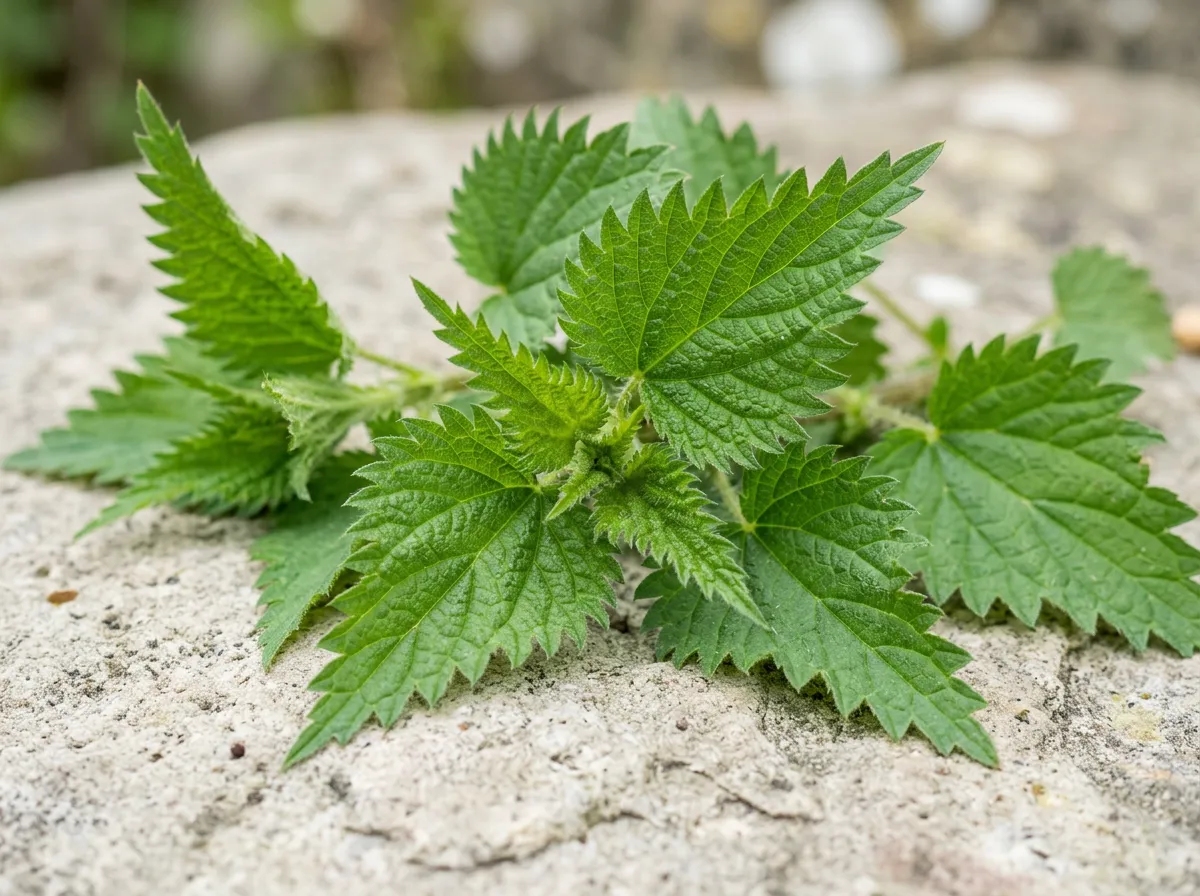 Fresh nettle leaves - nettle root extract supplement ingredient